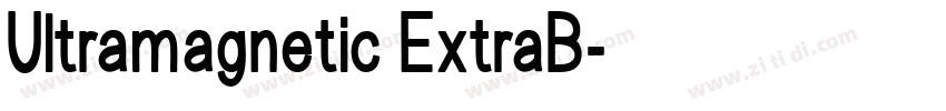 Ultramagnetic ExtraB字体转换